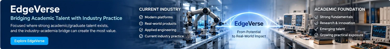 EdgeVerse visual bridge from advanced industrial robotics to an academic electronics laboratory